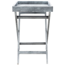 Mesa Auxiliar Simone Con Bandeja Gris