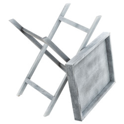 Mesa Auxiliar Simone Con Bandeja Gris