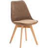 Silla Linares En Estilo Nórdico Marrón,Terciopelo