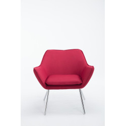 Sillón Lounge Caracas en Tela Rojo