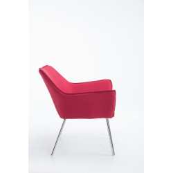 Sillón Lounge Caracas en Tela Rojo