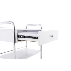 Carrito de Servicio PL912 de 3 Niveles Blanco