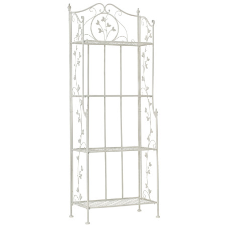 Estantería de Hierro Plegable Arona Blanco antiguo