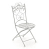 Silla de Jardín Plegable Indra Blanco antiguo