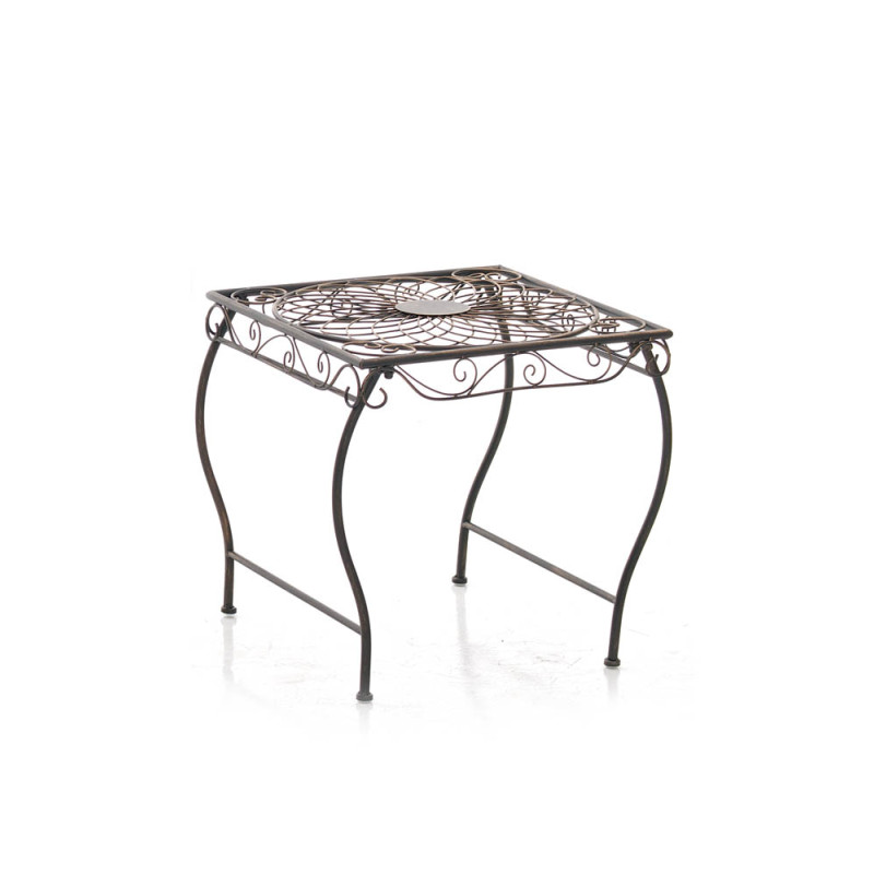 Mesa jardin de hierro Zarina Bronce