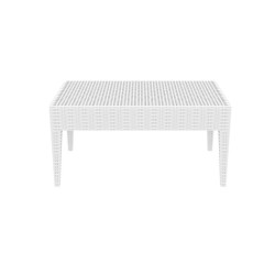 Mesa de Exterior Miami Blanco,90 x 50 cm
