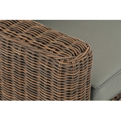 3er-Sofa Bilbao / Madeira Eisengrau