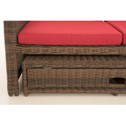 Sofa Ancona Rubinrot 5mm
