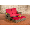 Sofa Ancona Rubinrot 5mm