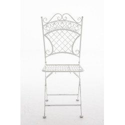 Silla de Jardín Plegable Adelar Blanco antiguo