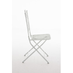 Silla de Jardín Plegable Adelar Blanco antiguo