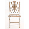 Silla De Jardín Plegable Sibell Marrón antiguo