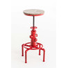 Taburete Industrial Lumos Rojo
