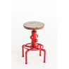 Taburete Industrial Lumos Rojo