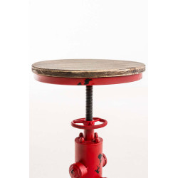 Taburete Industrial Lumos Rojo