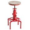 Taburete Industrial Lumos Rojo