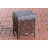 Taburete Vilato de Exterior Marrón moteado,Gris hierro