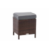 Taburete Vilato de Exterior Marrón moteado,Gris hierro