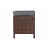 Taburete Vilato de Exterior Marrón moteado,Gris hierro