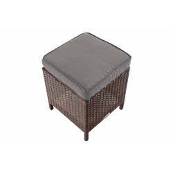 Taburete Vilato de Exterior Marrón moteado,Gris hierro