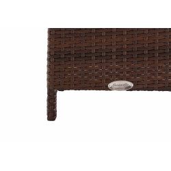 Taburete Vilato de Exterior Marrón moteado,Gris hierro