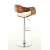 Taburete de bar Kingston Nogal/crema
