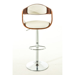 Taburete de bar Kingston Nogal/blanco