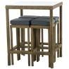 Gartenbar Alia 5mm eisengrau