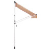 Toldo ajustable Westerly 300x120 cm,weiß/gelb