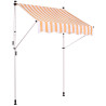 Toldo ajustable Westerly 350x120 cm,weiß/gelb