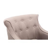 Taburete Lykso Base en Madera Oscura Envejecida Gris topo