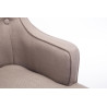 Taburete Lykso Base en Madera Oscura Envejecida Gris topo