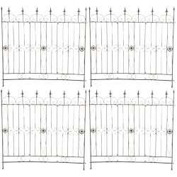 4er Set Gartenzäune Mangold