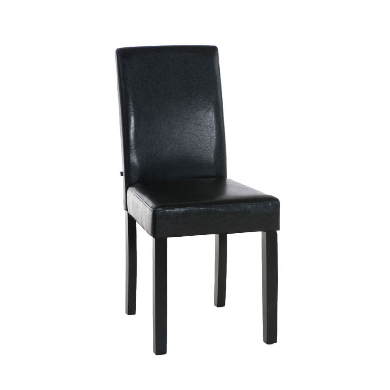 Silla de comedor Ina Marrón,Negro