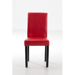 Silla de comedor Ina Rojo,Negro