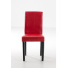 Silla de comedor Ina Rojo,Negro