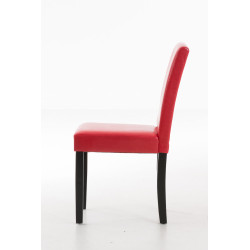 Silla de comedor Ina Rojo,Negro