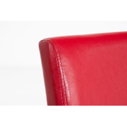 Silla de comedor Ina Rojo,Negro