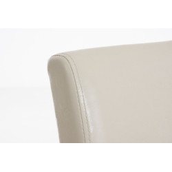 Silla de comedor Ina Crema,Marrón oscuro