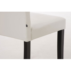 Silla de comedor Ina Crema,Marrón oscuro