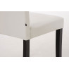 Silla de comedor Ina Crema,Marrón oscuro