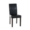 Silla de comedor Ina Negro,Marrón oscuro