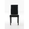 Silla de comedor Ina Negro,Marrón oscuro