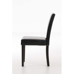 Silla de comedor Ina Negro,Marrón oscuro