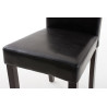 Silla de comedor Ina Negro,Marrón oscuro