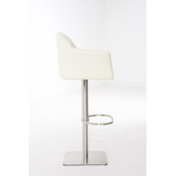 Taburete De Bar Damaso Crema,Acero inoxidable