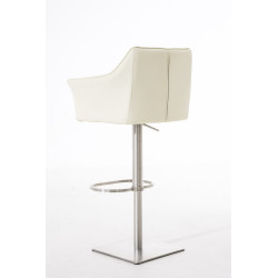 Taburete De Bar Damaso Crema,Acero inoxidable