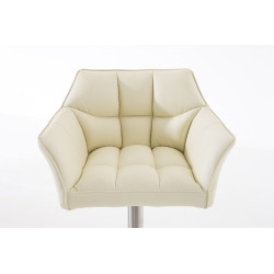 Taburete De Bar Damaso Crema,Acero inoxidable