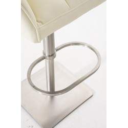 Taburete De Bar Damaso Crema,Acero inoxidable