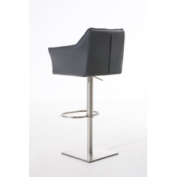 Taburete De Bar Damaso Gris,Acero inoxidable